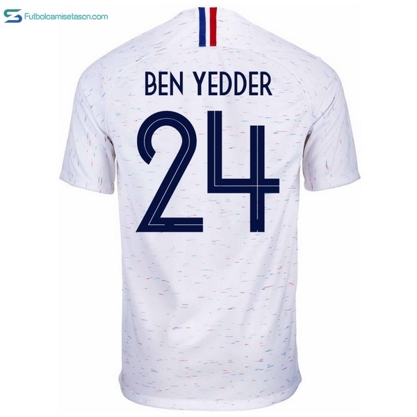 Camiseta Francia 2ª Ben Yedder 2018 Blanco